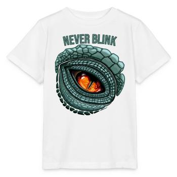 Ur-Raubtierauge – NIEMALS BLINZELN - Stanley/Stella Kinder T-Shirt MINI CREATOR  - Weiß - Vorne - Maike (125cm)