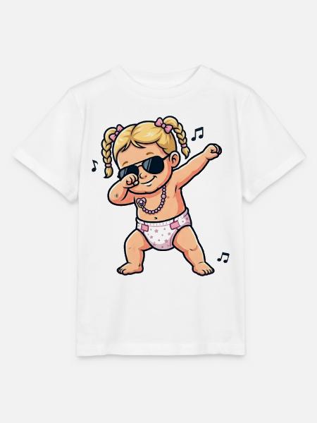 Süßes Baby – blondes Mädchen - Stanley/Stella Kinder T-Shirt MINI CREATOR - Weiß
