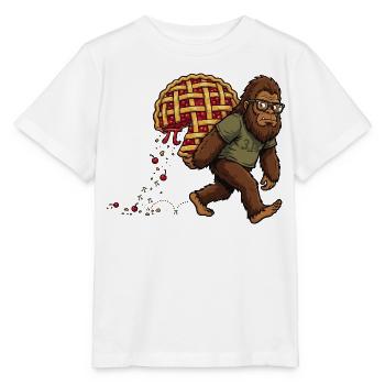Math Humor – Bigfoot Pie Thief Pi - Stanley/Stella MINI CREATOR Kids’ T-Shirt - white - Front - Maike (125cm)