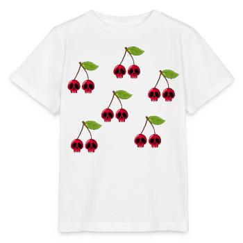 Colorful Skull Cherries - Stanley/Stella MINI CREATOR Kids’ T-Shirt - white - Front - Maike (125cm)