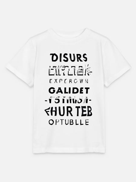 Glitchtext Kaskade - Stanley/Stella Kinder T-Shirt MINI CREATOR - Weiß
