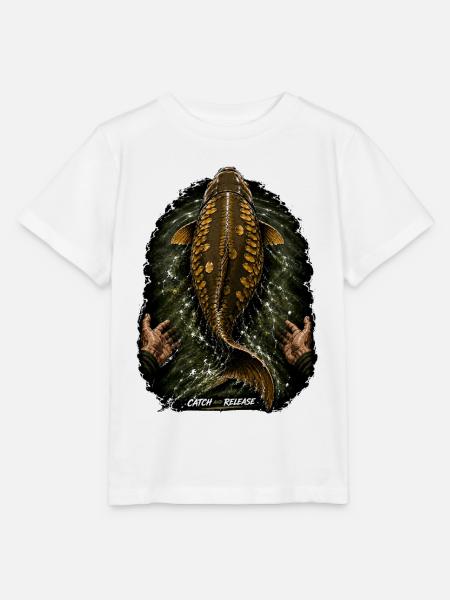 Catch & Release Karpfenfischen - Stanley/Stella Kinder T-Shirt MINI CREATOR - Weiß