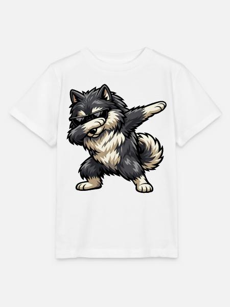 Dabbing Wolfsspitz - Stanley/Stella Kinder T-Shirt MINI CREATOR - Weiß