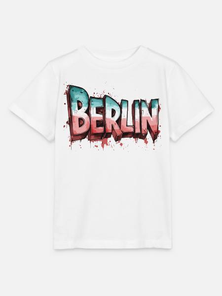 Berlin Graffiti Schrift Streetart Urban Style - Stanley/Stella Kinder T-Shirt MINI CREATOR  - Weiß