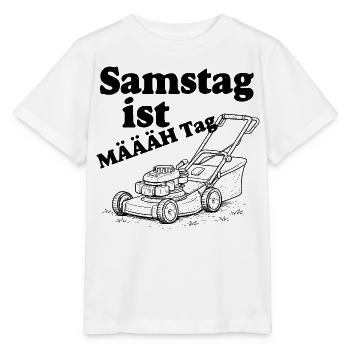 Samstag ist Määäh Tag - Stanley/Stella Kinder T-Shirt MINI CREATOR  - Weiß - Vorne - Maike (125cm)