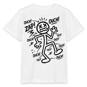Elektroschock-Humor | Lustiges Elektriker-Geschenk - Stanley/Stella Kinder T-Shirt MINI CREATOR  - Weiß - Vorne - Maike (125cm)