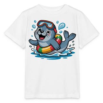 Joint frais - T-shirt bio MINI CREATOR Stanley/Stella Enfant - blanc - Devant - Maike (125cm)