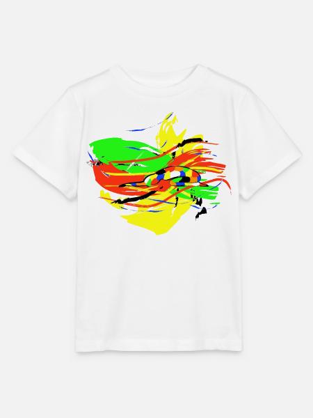 Yogapose - Kind Asana - abstrakt - Stanley/Stella Kinder T-Shirt MINI CREATOR - Weiß