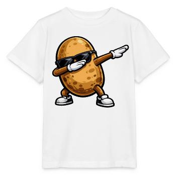 Dabbing Kartoffel - Stanley/Stella Kinder T-Shirt MINI CREATOR  - Weiß - Vorne - Maike (125cm)