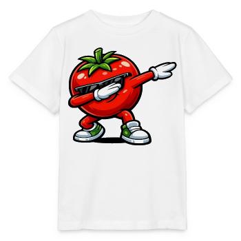 Dabbing Tomate - Stanley/Stella Kinder T-Shirt MINI CREATOR  - Weiß - Vorne - Maike (125cm)