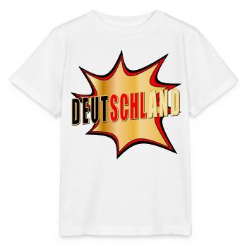 Deutschland Popart - Stanley/Stella Kinder T-Shirt MINI CREATOR  - Weiß - Vorne - Maike (125cm)