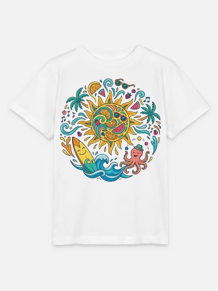 Sommersonne Surf Abenteuer Badespaß Strandurlaub - Stanley/Stella Kinder T-Shirt MINI CREATOR  - Weiß