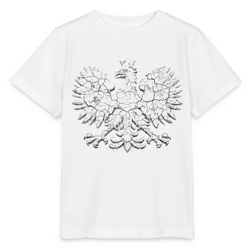 Poland Eagle – Vintage Polska Grunge T-Shirt - Stanley/Stella MINI CREATOR Kids’ T-Shirt - white - Front - Maike (125cm)
