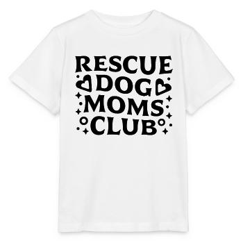 Rescue dog mom - Stanley/Stella MINI CREATOR Kids’ T-Shirt - white - Front - Maike (125cm)