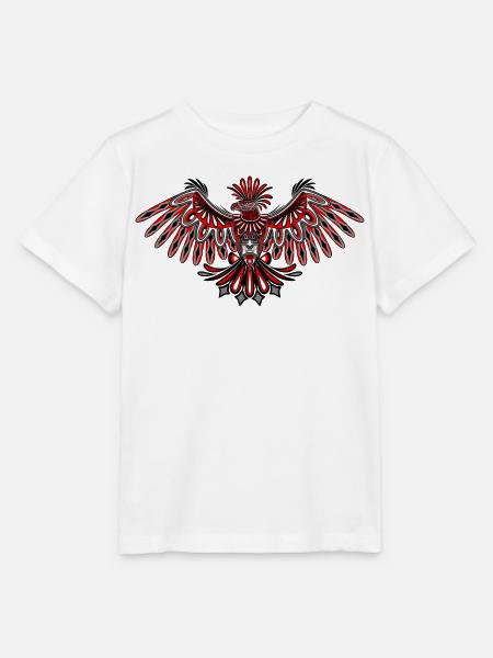 Eagle Haida Tribal Totem Design - Stanley/Stella Kinder T-Shirt MINI CREATOR - Weiß