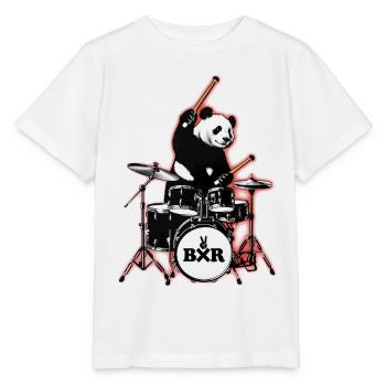Panda Bear batteur avec batterie BXR avec batterie - T-shirt bio MINI CREATOR Stanley/Stella Enfant - blanc - Devant - Maike (125cm)