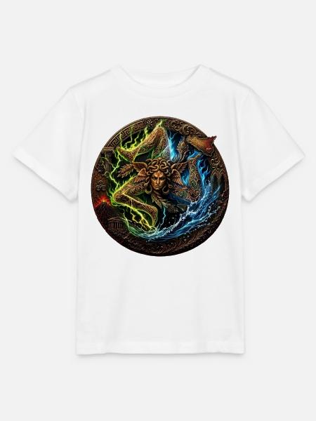 Sicilia n'do cori – trinacria-Sturm-Ausgabe - Stanley/Stella Kinder T-Shirt MINI CREATOR - Weiß