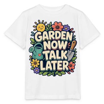 GARDEN NOW TALK LATER Nickerchen - Stanley/Stella Kinder T-Shirt MINI CREATOR  - Weiß - Vorne - Maike (125cm)