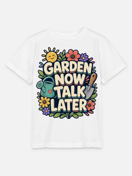 GARDEN NOW TALK LATER Nickerchen - Stanley/Stella Kinder T-Shirt MINI CREATOR  - Weiß
