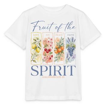 Frucht des Geistes, christliche Frauen - Stanley/Stella Kinder T-Shirt MINI CREATOR  - Weiß - Vorne - Maike (125cm)