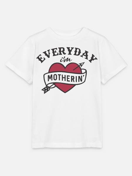 Everyday Mama Herzdesign - Stanley/Stella Kinder T-Shirt MINI CREATOR - Weiß