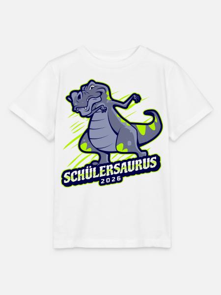 Einschulung 2026 Dabbing T-Rex Schulkind - Stanley/Stella Kinder T-Shirt MINI CREATOR - Weiß
