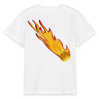 Boule de feu de l’Étoile Filante de l’Astéroïde Météoïde - T-shirt bio MINI CREATOR Stanley/Stella Enfant - blanc - Devant - Maike (125cm)