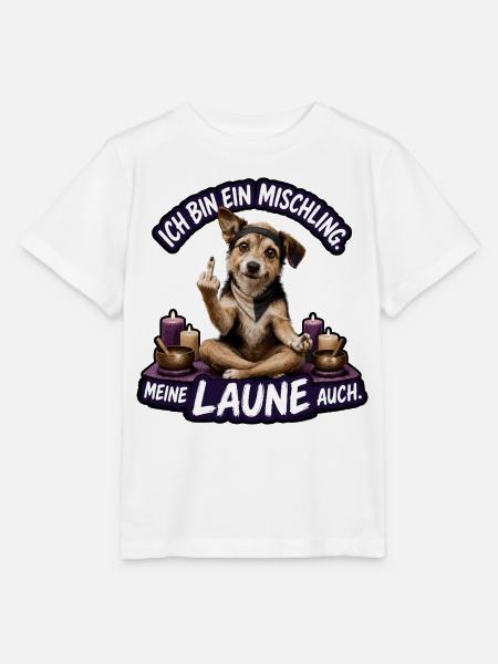 Meine Laune ist ein Mischling - Stanley/Stella Kinder T-Shirt MINI CREATOR  - Weiß