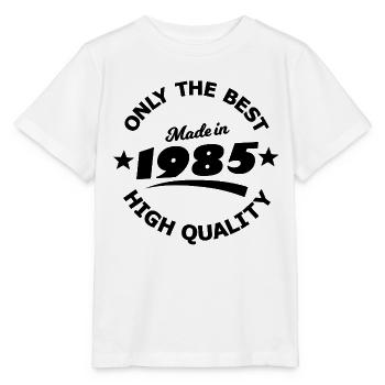Contraste de cadre en étoile 1985 - T-shirt bio MINI CREATOR Stanley/Stella Enfant - blanc - Devant - Maike (125cm)