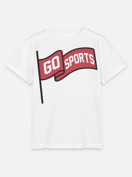 Go Sports Flag Emblem - Stanley/Stella Kinder T-Shirt MINI CREATOR  - Weiß