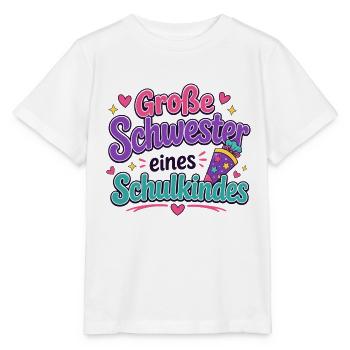 Große Schwester - Stanley/Stella Kinder T-Shirt MINI CREATOR  - Weiß - Vorne - Maike (125cm)