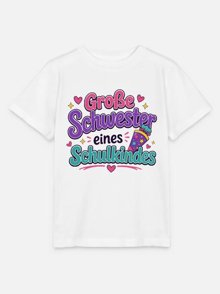 Große Schwester - Stanley/Stella Kinder T-Shirt MINI CREATOR - Weiß