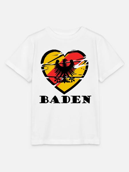 Herzmotiv Badnerland - Stanley/Stella Kinder T-Shirt MINI CREATOR - Weiß