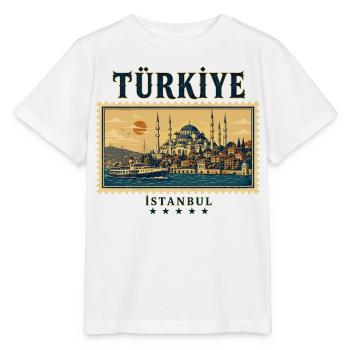 Istanbul Bosporus Reisemarke - Stanley/Stella Kinder T-Shirt MINI CREATOR  - Weiß - Vorne - Maike (125cm)