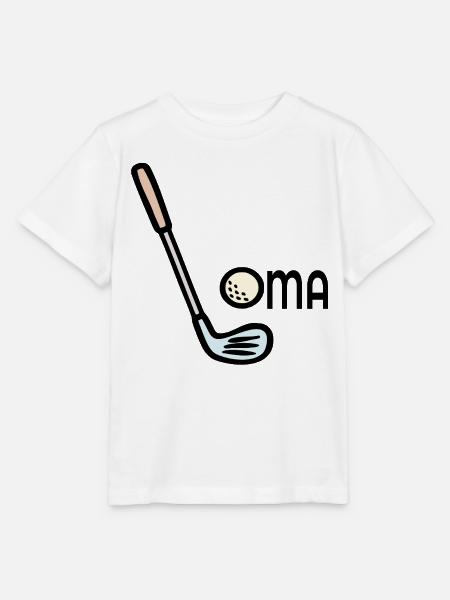Golf Oma Golfschläger - Stanley/Stella Kinder T-Shirt MINI CREATOR - Weiß
