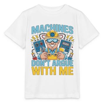 Industrial Electrician Machines Don't Electrical - Stanley/Stella MINI CREATOR Kids’ T-Shirt - white - Front - Maike (125cm)
