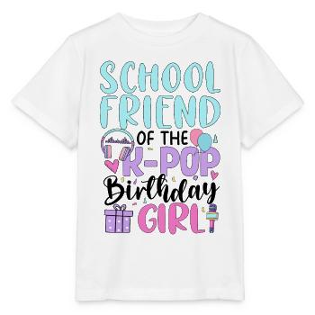Amie d’école de la fille anniversaire de la K-Pop - T-shirt bio MINI CREATOR Stanley/Stella Enfant - blanc - Devant - Maike (125cm)