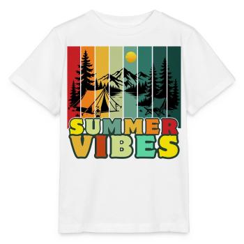AMBIANCES D’ÉTÉ - T-shirt bio MINI CREATOR Stanley/Stella Enfant - blanc - Devant - Maike (125cm)