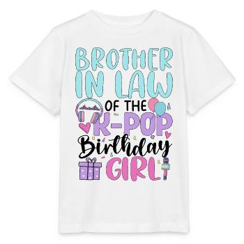 Beau-frère de la fille d’anniversaire de la K-Pop - T-shirt bio MINI CREATOR Stanley/Stella Enfant - blanc - Devant - Maike (125cm)
