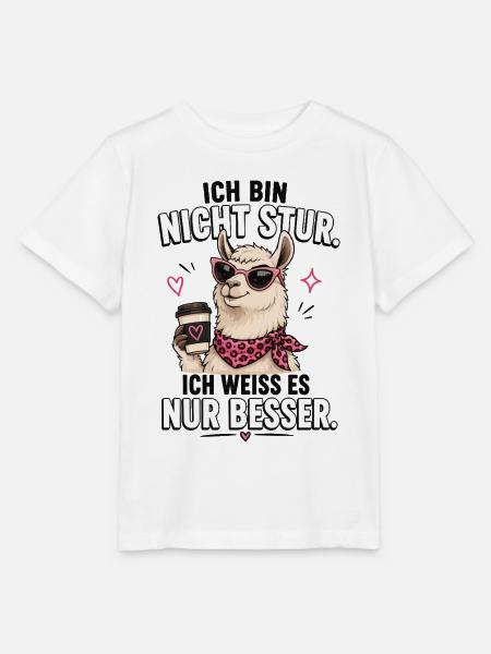 Lama Nicht Stur Shirt - Stanley/Stella Kinder T-Shirt MINI CREATOR  - Weiß