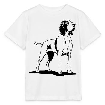 Bracco Italiano en noir - T-shirt bio MINI CREATOR Stanley/Stella Enfant - blanc - Devant - Maike (125cm)