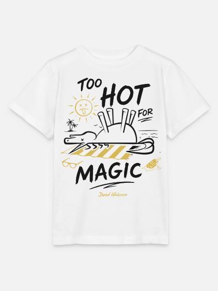Dead Unicorn: Zu Heiss Für Magie - Stanley/Stella Kinder T-Shirt MINI CREATOR - Weiß