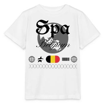 Spa Belgique Streetwear Souvenir de voyage Vintage - T-shirt bio MINI CREATOR Stanley/Stella Enfant - blanc - Devant - Maike (125cm)