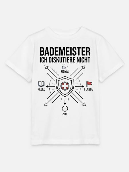 Bademeister - Ich Diskutiere Nicht! - Stanley/Stella Kinder T-Shirt MINI CREATOR  - Weiß