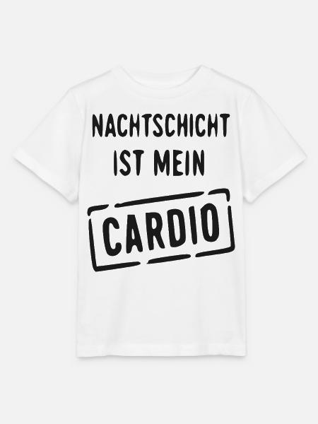 Nachtschicht Cardio Spruch - Stanley/Stella Kinder T-Shirt MINI CREATOR - Weiß