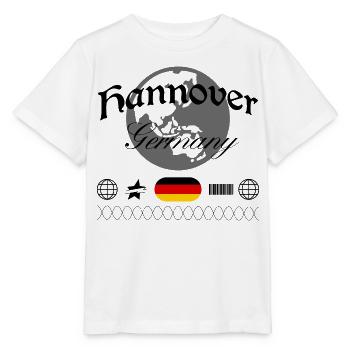 Souvenir de voyage streetwear à Hanovre, Allemagne - T-shirt bio MINI CREATOR Stanley/Stella Enfant - blanc - Devant - Maike (125cm)