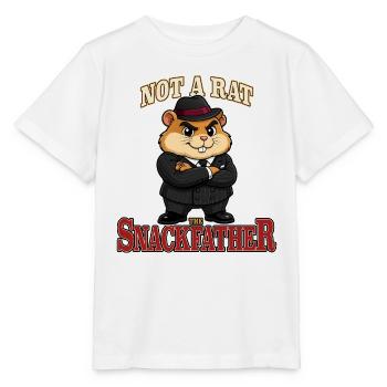 Pas un rat Le Père Snack Mascotte gangster Hamster - T-shirt bio MINI CREATOR Stanley/Stella Enfant - blanc - Devant - Maike (125cm)