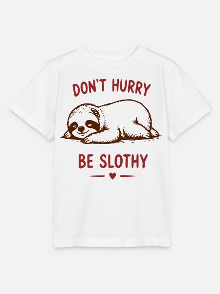 Nicht hetzen, Langsam leben - Stanley/Stella Kinder T-Shirt MINI CREATOR  - Weiß