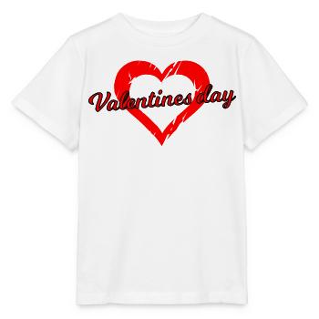Valentine's Day Heart Font Design - Stanley/Stella MINI CREATOR Kids’ T-Shirt - white - Front - Maike (125cm)