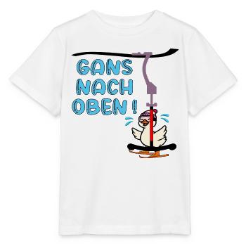 Skilift - Gans Oben - Stanley/Stella Kinder T-Shirt MINI CREATOR  - Weiß - Vorne - Maike (125cm)